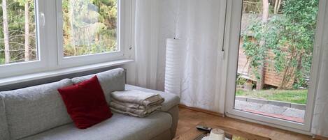 TV, DVD player, stereo