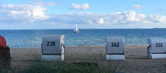 Apartment 'Wellness Penthouse Meerblick' with Sea View, Shared Garden and Wi-Fi