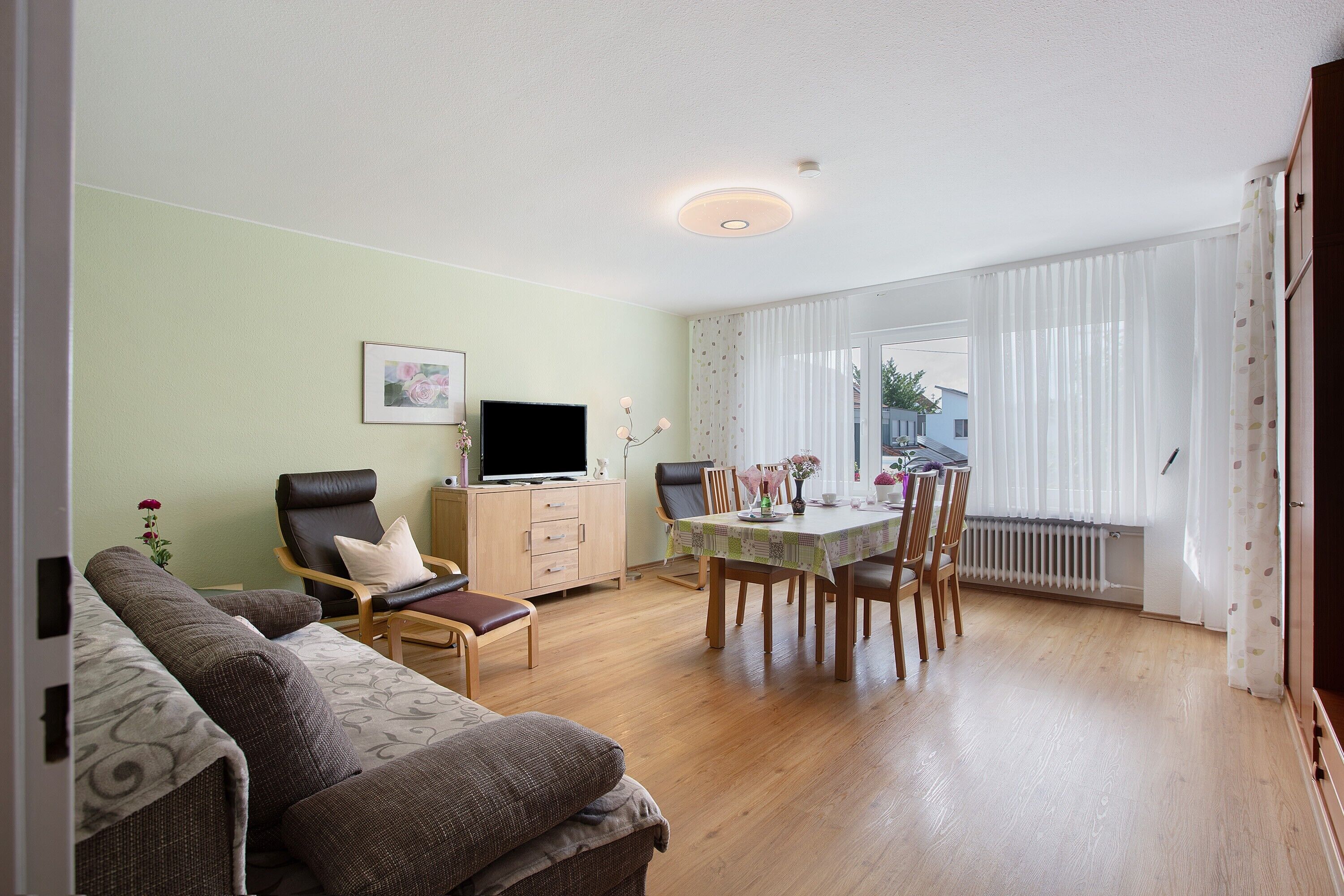 TV, DVD player, stereo