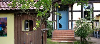 Appartamento 'Haus Meistereck Melzow' con giardino in comune e Wi-Fi