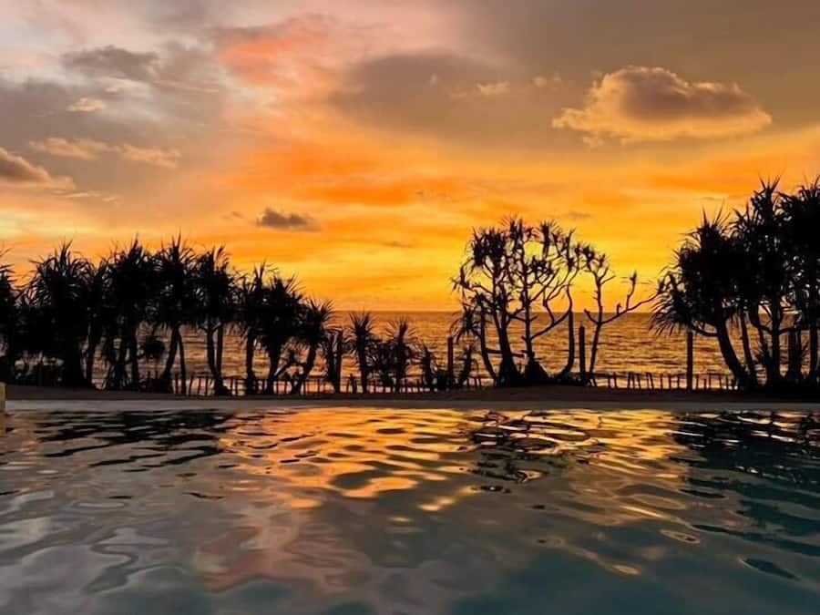 Alberca al aire libre por temporada