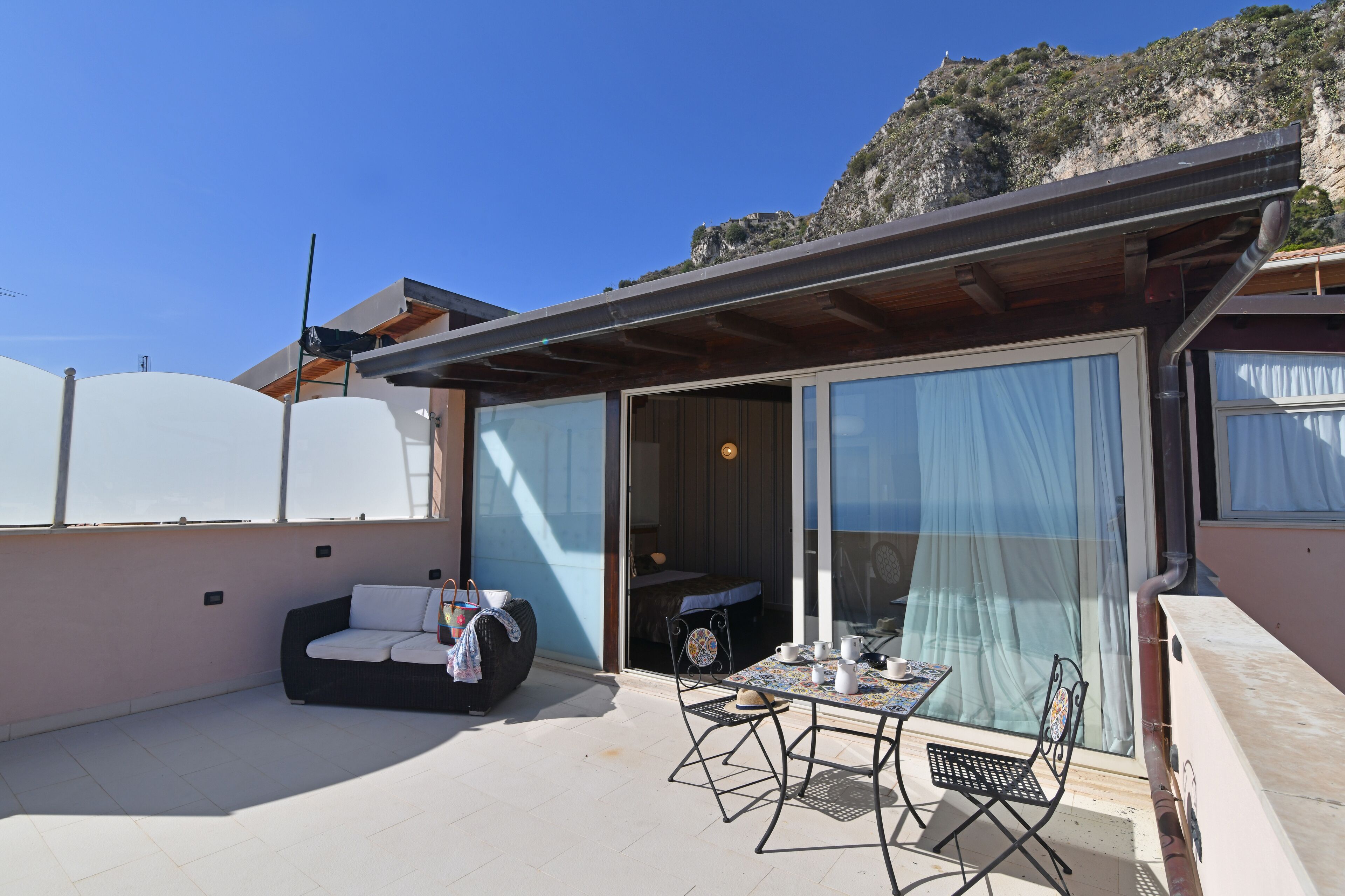 豪華客房, 露台, 海景 | 露台/庭院