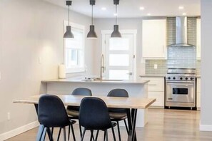 Fridge, microwave, oven, stovetop - Renovated Downtown Home / Wood Fireplace / 2 BDRM (Fernie)