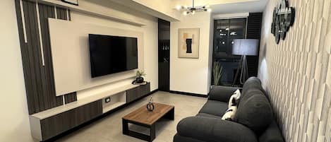 Business-Apartment, 1 Schlafzimmer, Zimmerreinigung, Executive-Etage | Wohnbereich