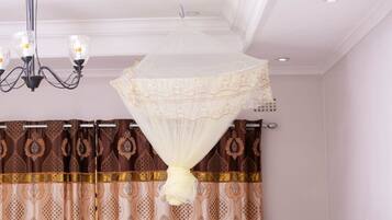 Laptop workspace, free WiFi, bed sheets, wheelchair access