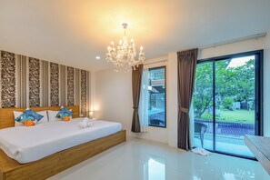 Deluxe Double or Twin Room, 1 Queen Bed, Microwave, Poolside | Soundproofing, iron/ironing board, free WiFi, bed sheets - Chanakarn Pool Access Rawai (Rawai)