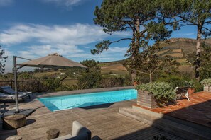 Piscine extérieure, piscine chauffée
