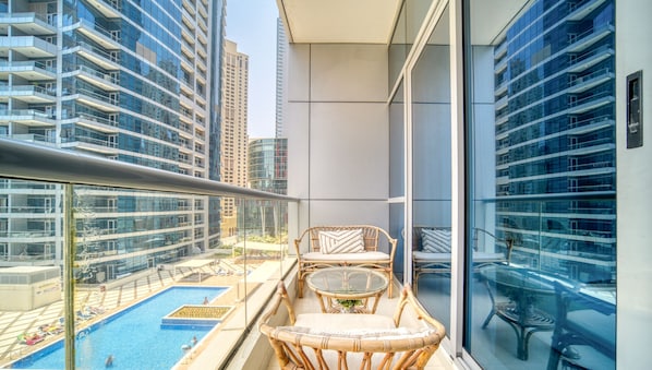 Balcony - Modern One Bedroom Stylish Touches (Dubai)