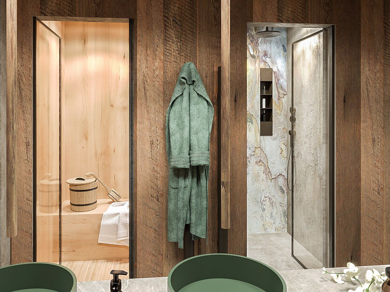 King Double Room | Salle de bain | Sèche-cheveux, savon, shampoing, papier toilette