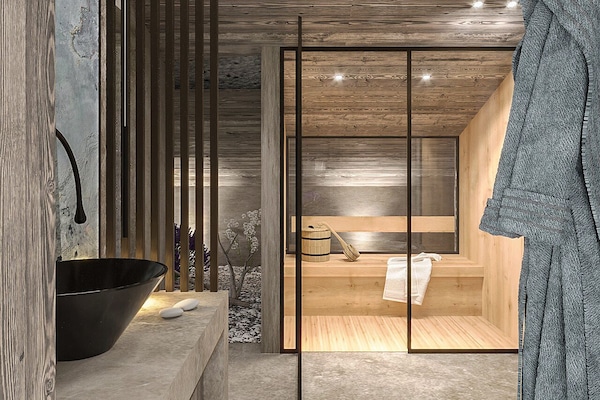 Superior Apartment with Sauna | Badezimmer