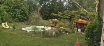 Près ST EMILION Gîte 4 à 7 personnes 2 à 4 ch CLIM WIFI PISCINE JARDIN TERRASSE