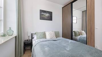 1 soverom, strykejern/-brett, wi-fi og sengetøy