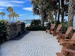 Terrace/patio - 1804 Caribbean - Daytona Beach Oceanfront Vacations, Inc (Daytona Beach Shores)