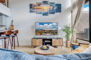 Smart TV, offices - Gorgeous 2 Story Penthouse with Oceanview, Nearby Beaches, Dining & Shopping! (Kihei)