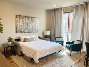 1 chambre, fer et planche à repasser, lit parapluie, Wi-Fi gratuit