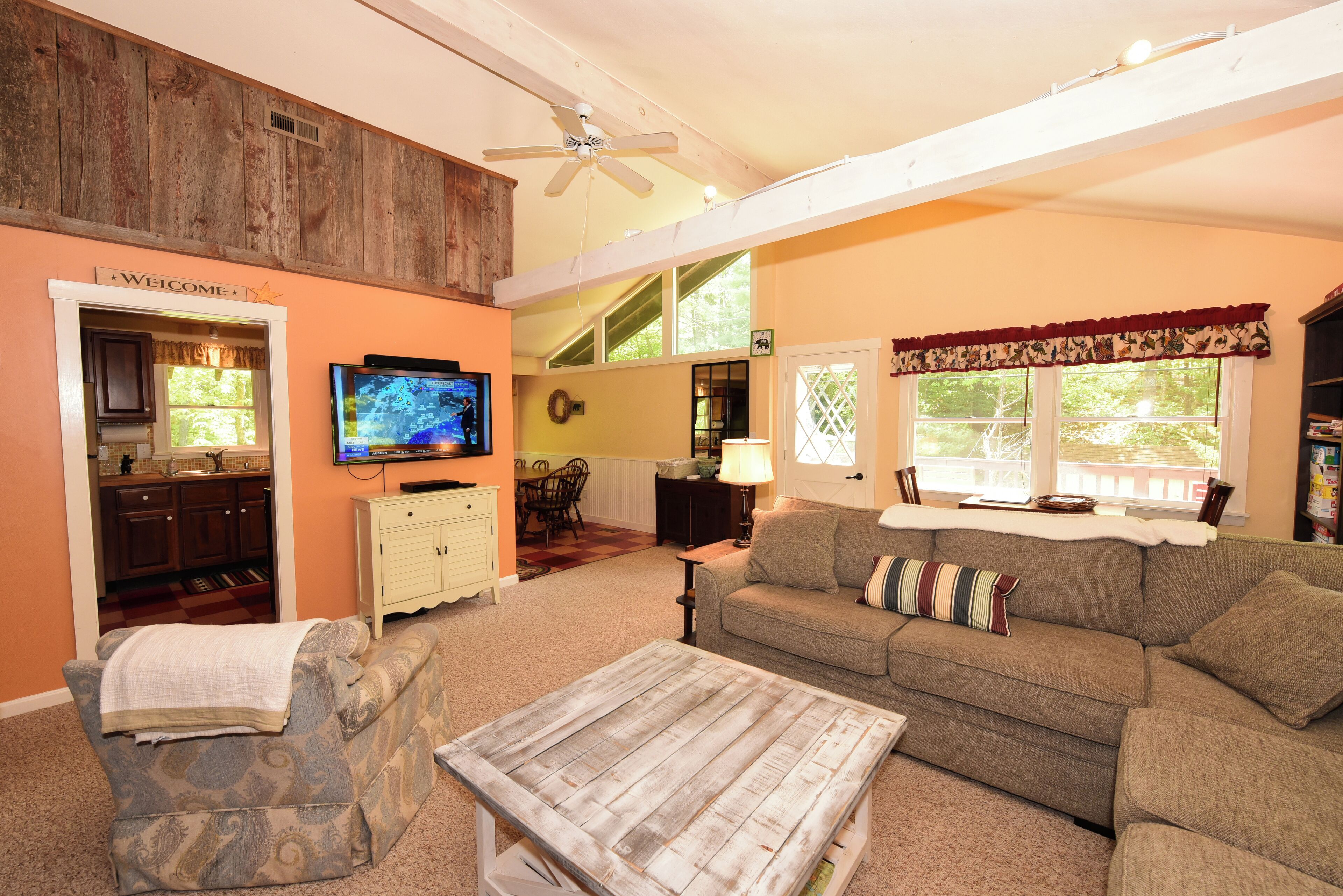 Smart TV, video games, DVD player, books