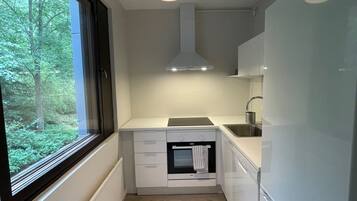 Standard Studio | Private kitchen | Fridge, microwave, oven, stovetop