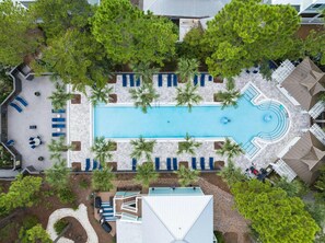 Outdoor pool, a heated pool, pool loungers - Cottages at Eastern Lake by PHG (Santa Rosa Beach)