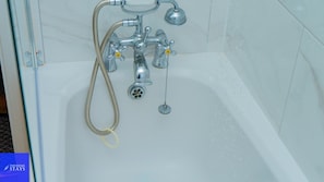 House | Bathroom | Combined shower/tub, deep soaking tub, hair dryer, towels