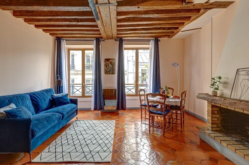 1 Chambre au Cœur de Paris - Le Marais pour 4 Personnes