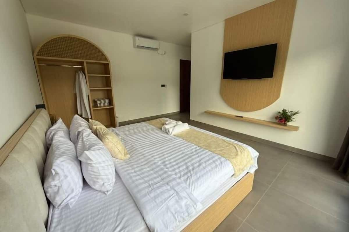 2 quartos, camas Select Comfort, cofres nos quartos