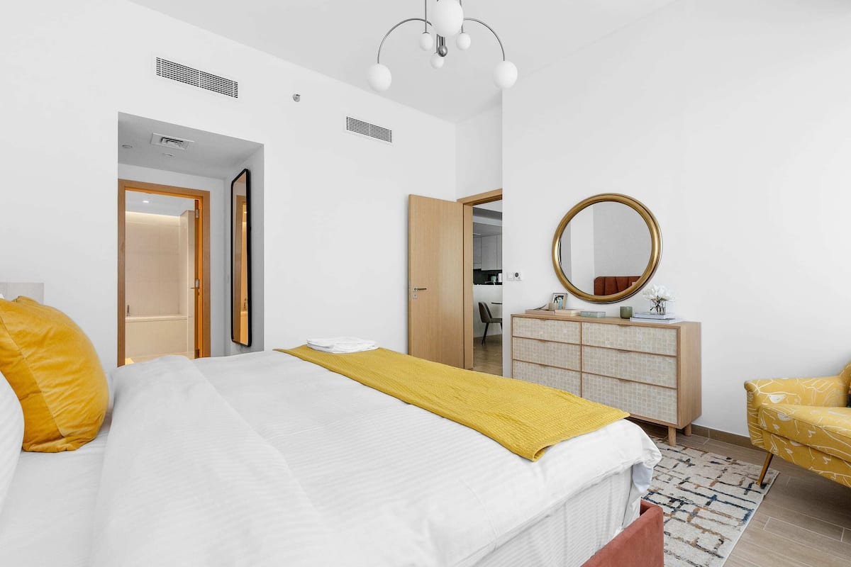 Apartamento panorâmico | 1 quarto, roupas de cama de algodão egípcio, roupas de cama premium