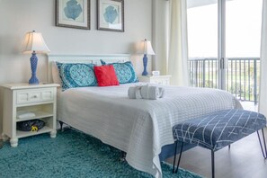 Iron/ironing board, free WiFi, bed sheets - 401 Beachfront Heated Pool Studio Harborside View (Galveston)