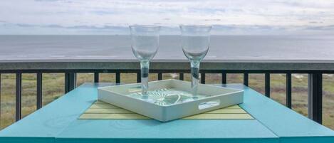 屋外ダイニングエリア