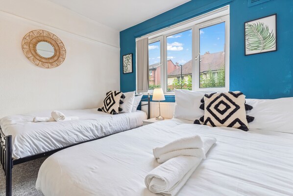 아파트 | 2 개의 침실, 다리미/다리미판, 무료 WiFi, 침대 시트