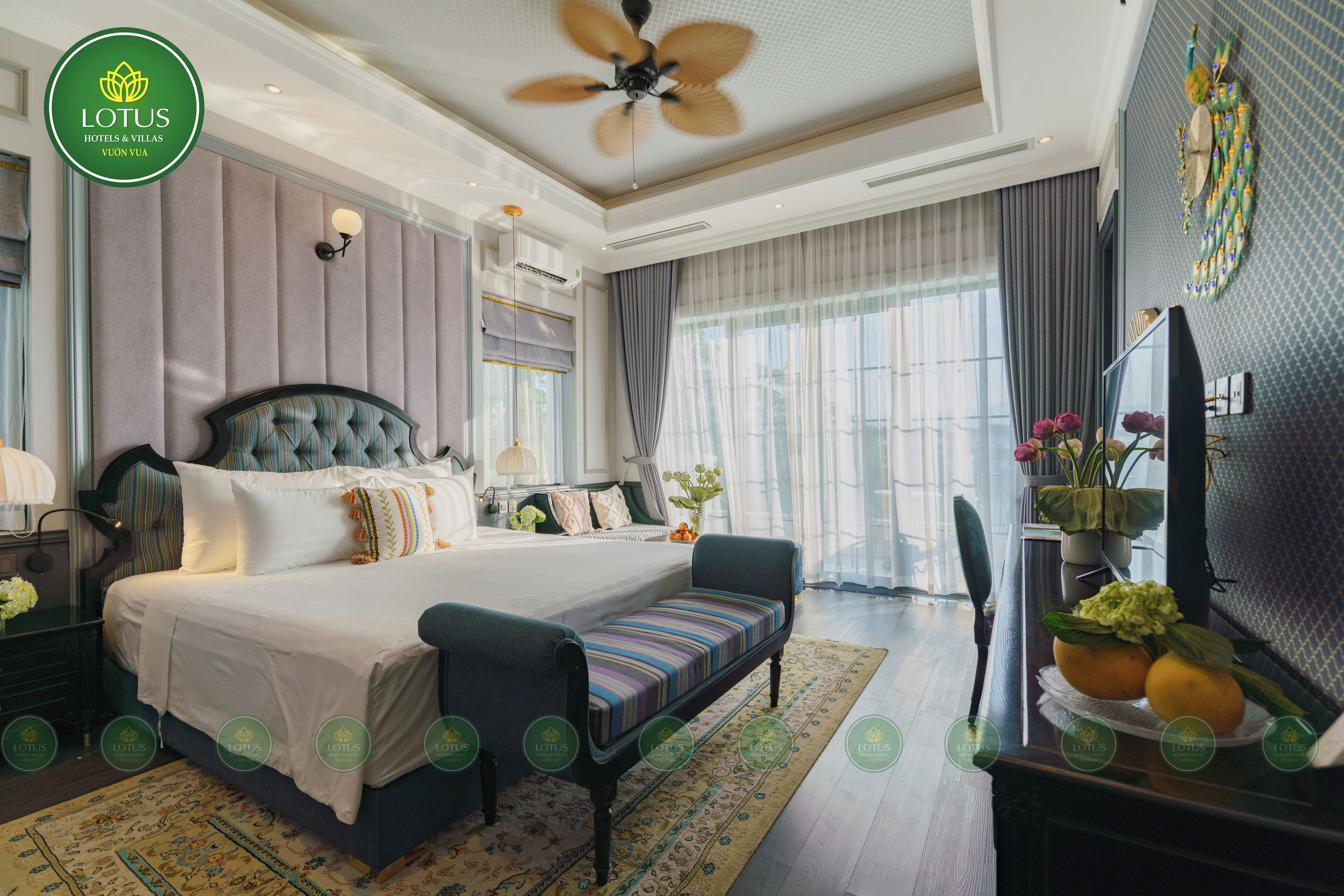 套房, 湖景 | 高級寢具、獨特裝潢、布置獨特、書桌