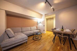 Apartment, 2 Bedrooms, Balcony | Living area - Blloku Unique Apartments 2 (Tirana)