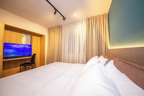 Apartamento, 1 quarto, sacada | 1 quarto, cortinas blackout, quartos à prova de som