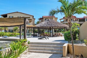 Terrace/patio - Oceanfront Oasis: Luxurious 2BR Condo at Residences at Barrier Reef (San Pedro Town)