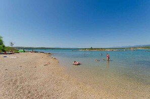 Vlak bij het strand