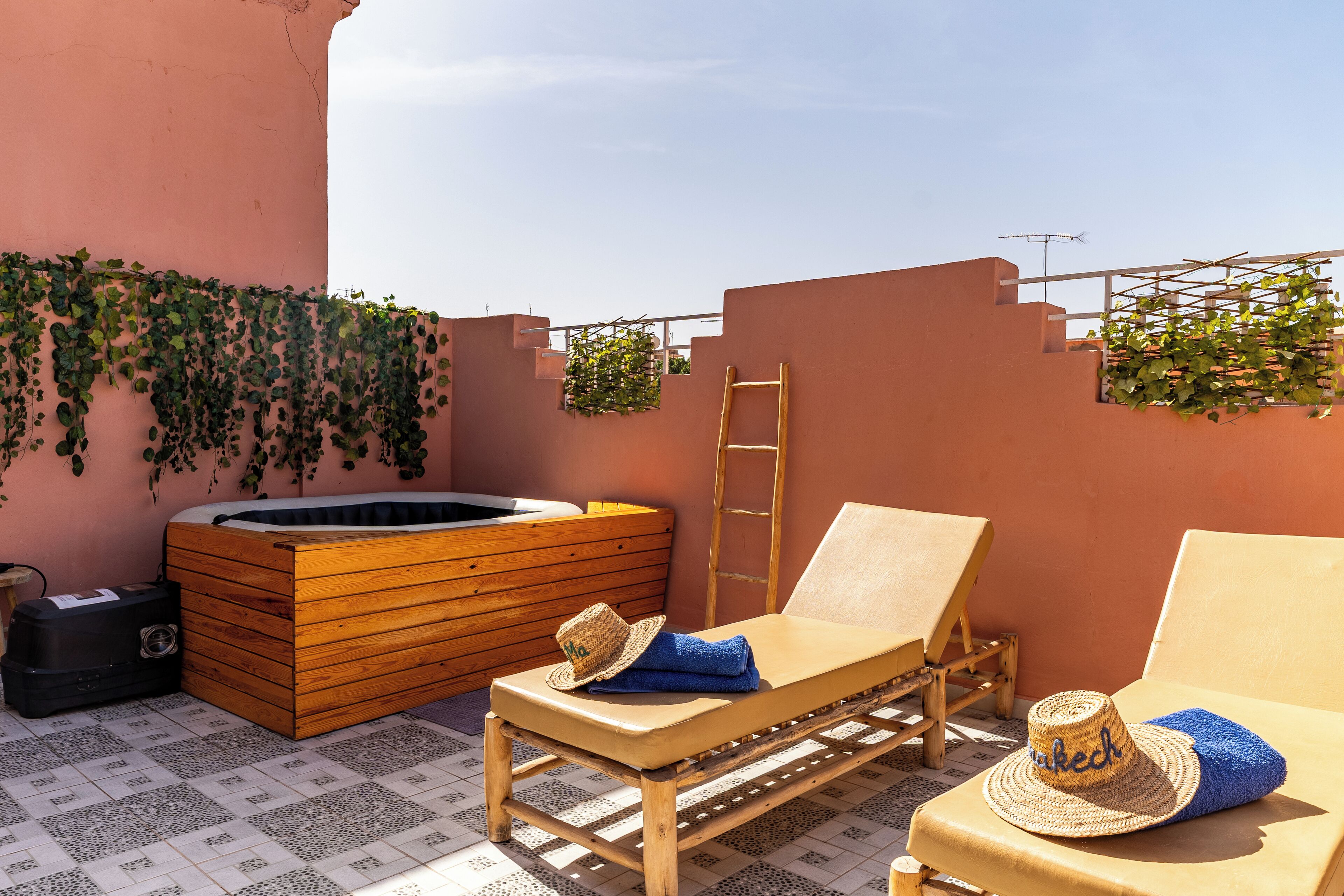 Suite Exclusive, 2 chambres, bain à remous | Terrasse/Patio