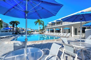 A heated pool - Siesta Key Stunner Endless Gulf Views from Your 2 Bed 2 Bath Top Floor Escape (Siesta Key)