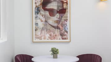 Economy Studio, Ensuite (Room 6:The Brigitte Suite) | Pillowtop beds, in-room safe, individually furnished, blackout drapes