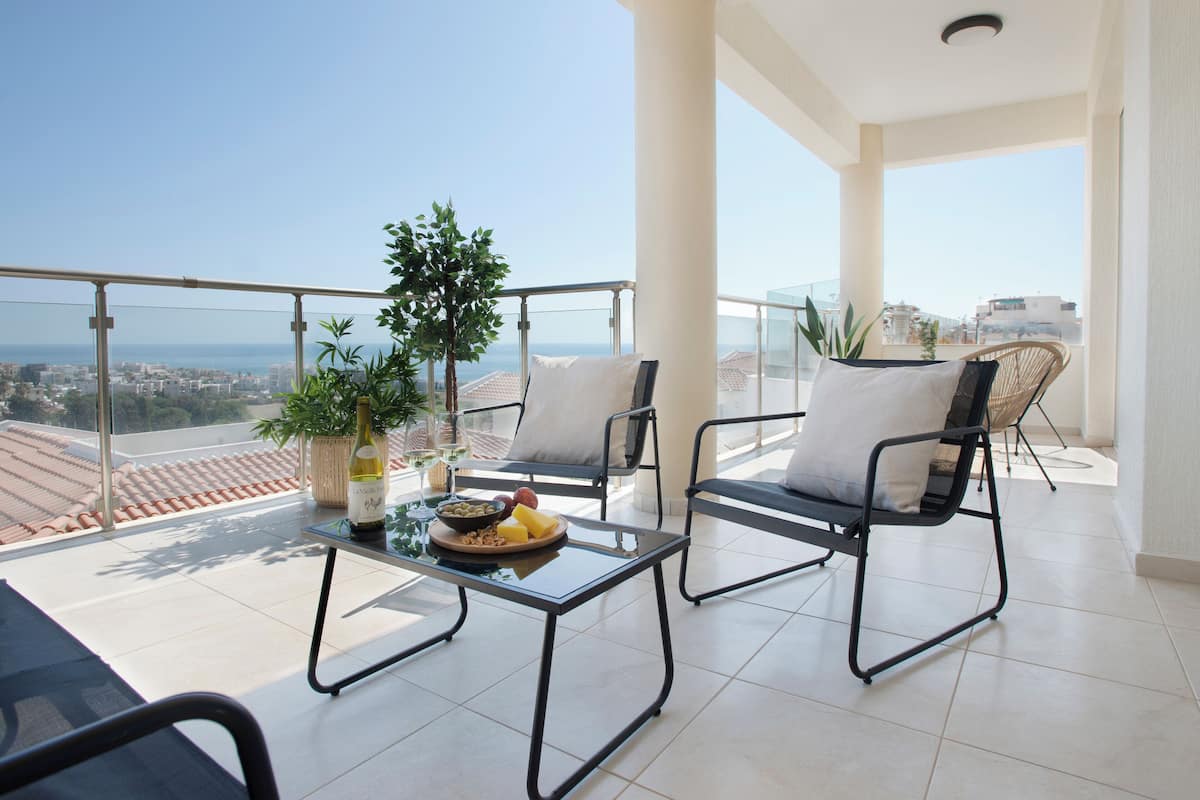 Appartamento, 3 camere da letto, balcone, vista oceano | Balcone
