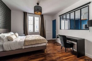 1 室のベッドルーム、アイロン / アイロン台、WiFi、ベッドシーツ