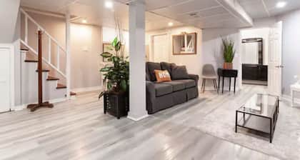2-bedroom basement apartment in charming Washington Heights with WiFi and AC.