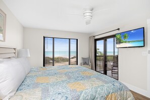 2 bedrooms, free WiFi, bed sheets - All New! Gulf Front! Pelicans Roost 206- Now 20% OFF week of Feb 22nd (Sanibel)