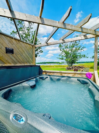 Nautical Dome Luxury Rental with Hot Tub, Gazebo & Firepit!