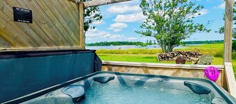 Nautical Dome Luxury Rental with Hot Tub, Gazebo & Firepit!