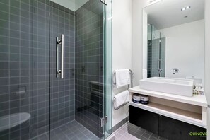 Hair dryer, towels