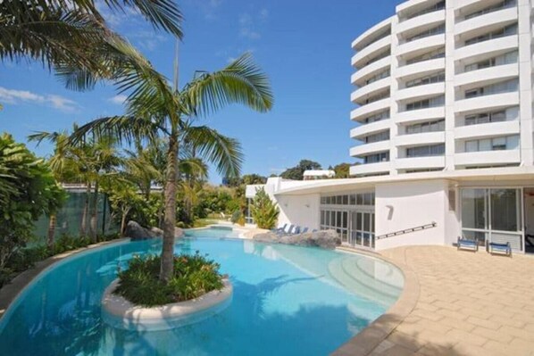 Indoor pool, a heated pool