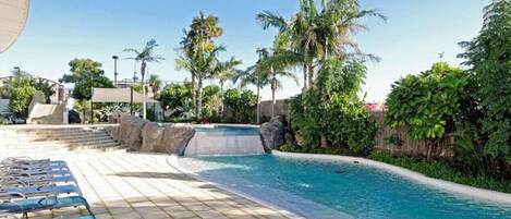Indoor pool, a heated pool