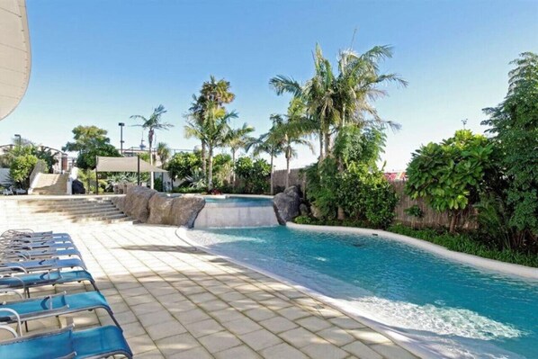 Indoor pool, a heated pool