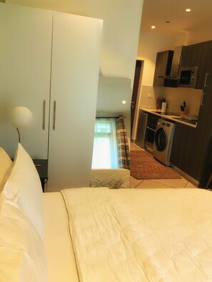 1 bedroom, iron/ironing board, free WiFi, bed sheets - Splendid Studio Apartment at Embassy Gardens (Accra)