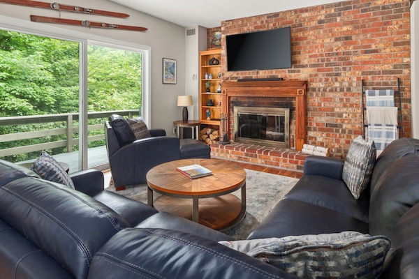 Smart TV, fireplace, DVD player, computer monitors