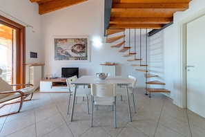 Apartment, Pool View | Living area